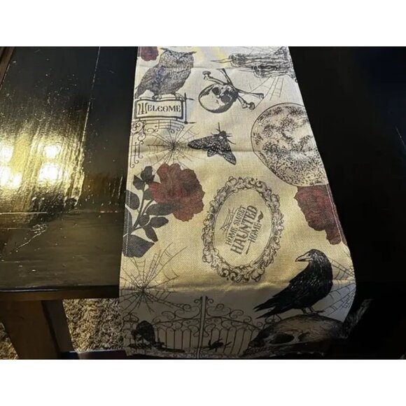 Halloween Table Runner Decorative Cloth Haunted Decoration Holiday Home Decor - Picture 14 of 16